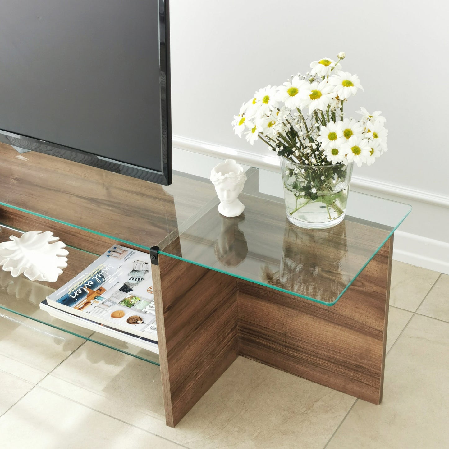 Stalak za televizor, Escape - Walnut