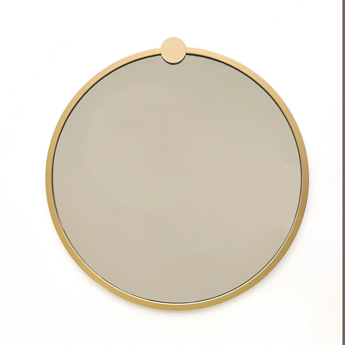Ogledalo, Gold Metal Çerçeve Yuvarlak Ayna A708