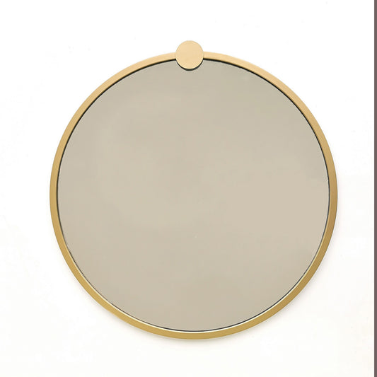 Ogledalo, Gold Metal Çerçeve Yuvarlak Ayna A708