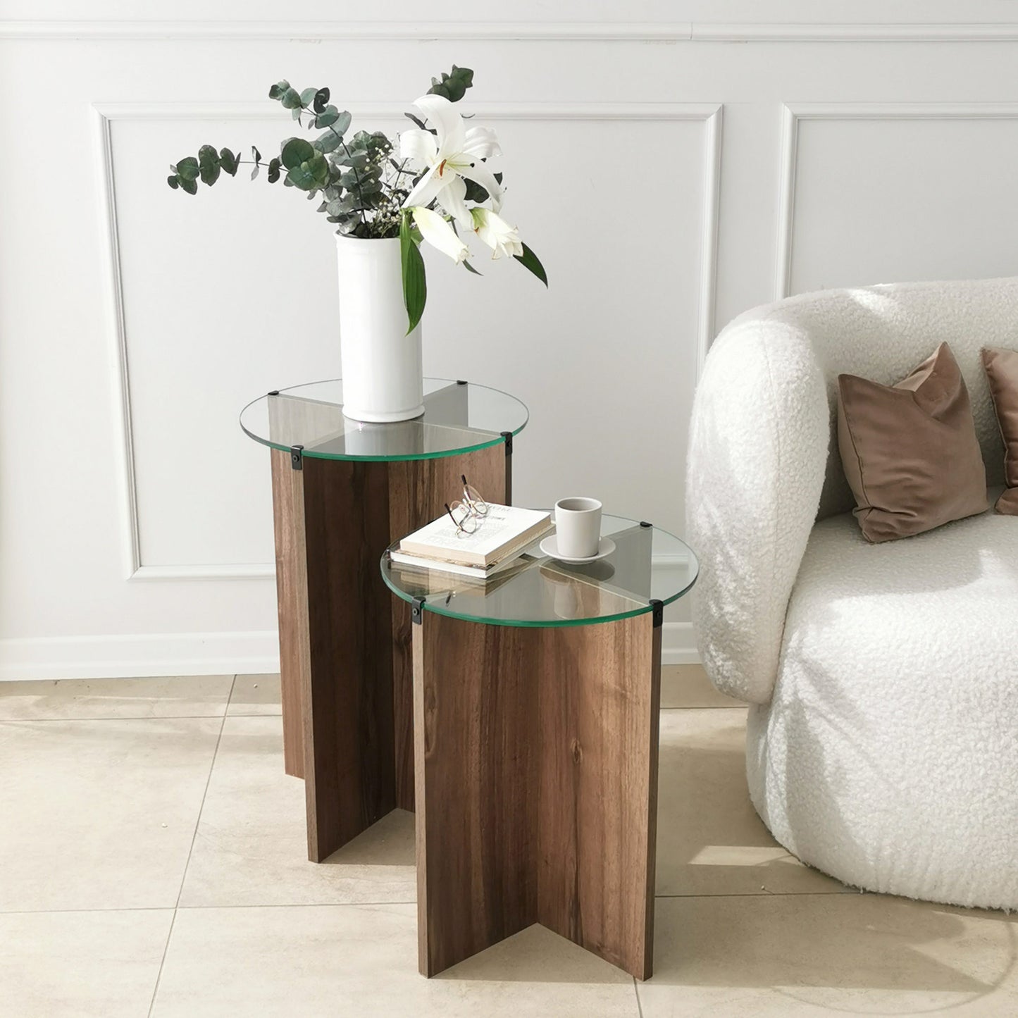 Stol (2 komada), Lily - Walnut