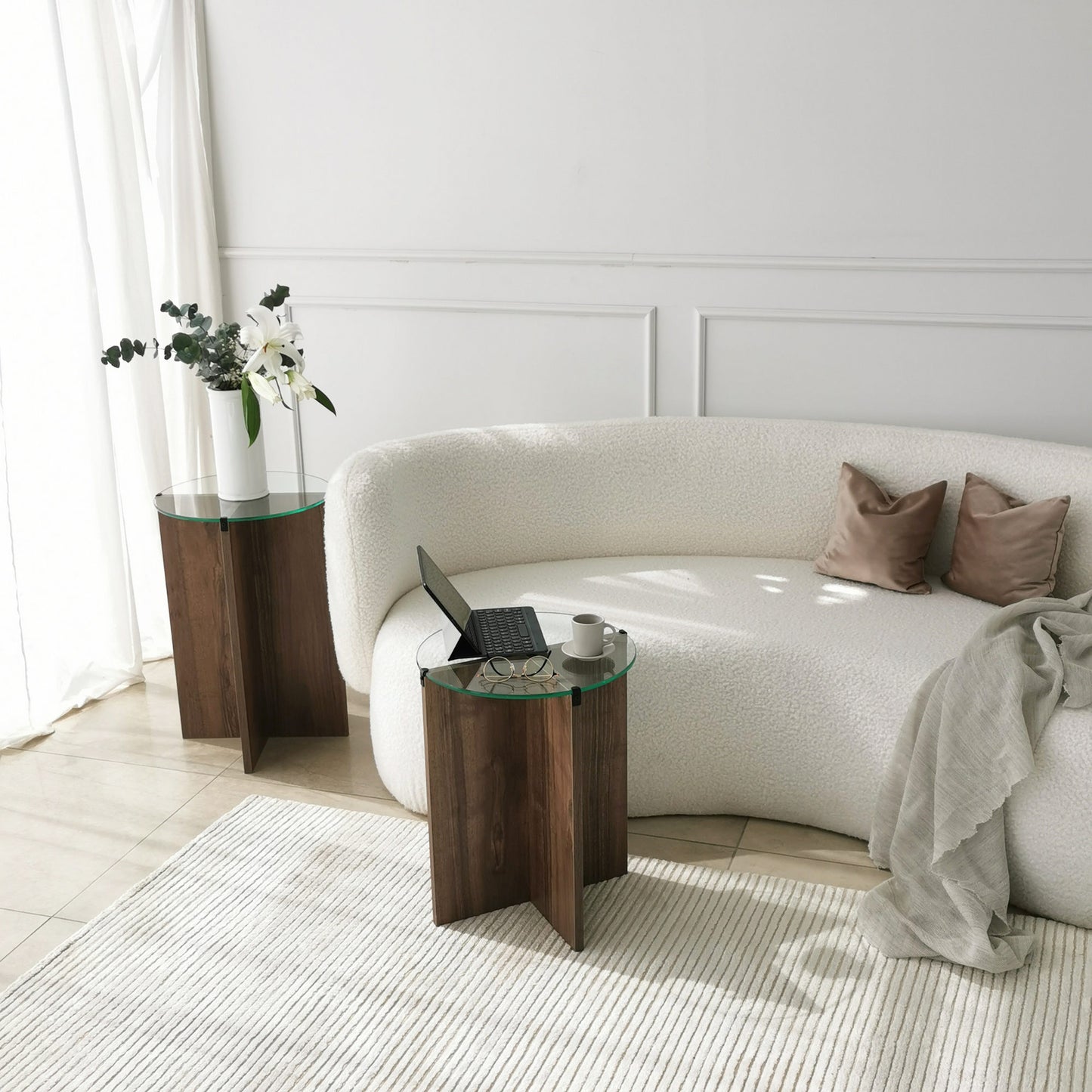 Stol (2 komada), Lily - Walnut