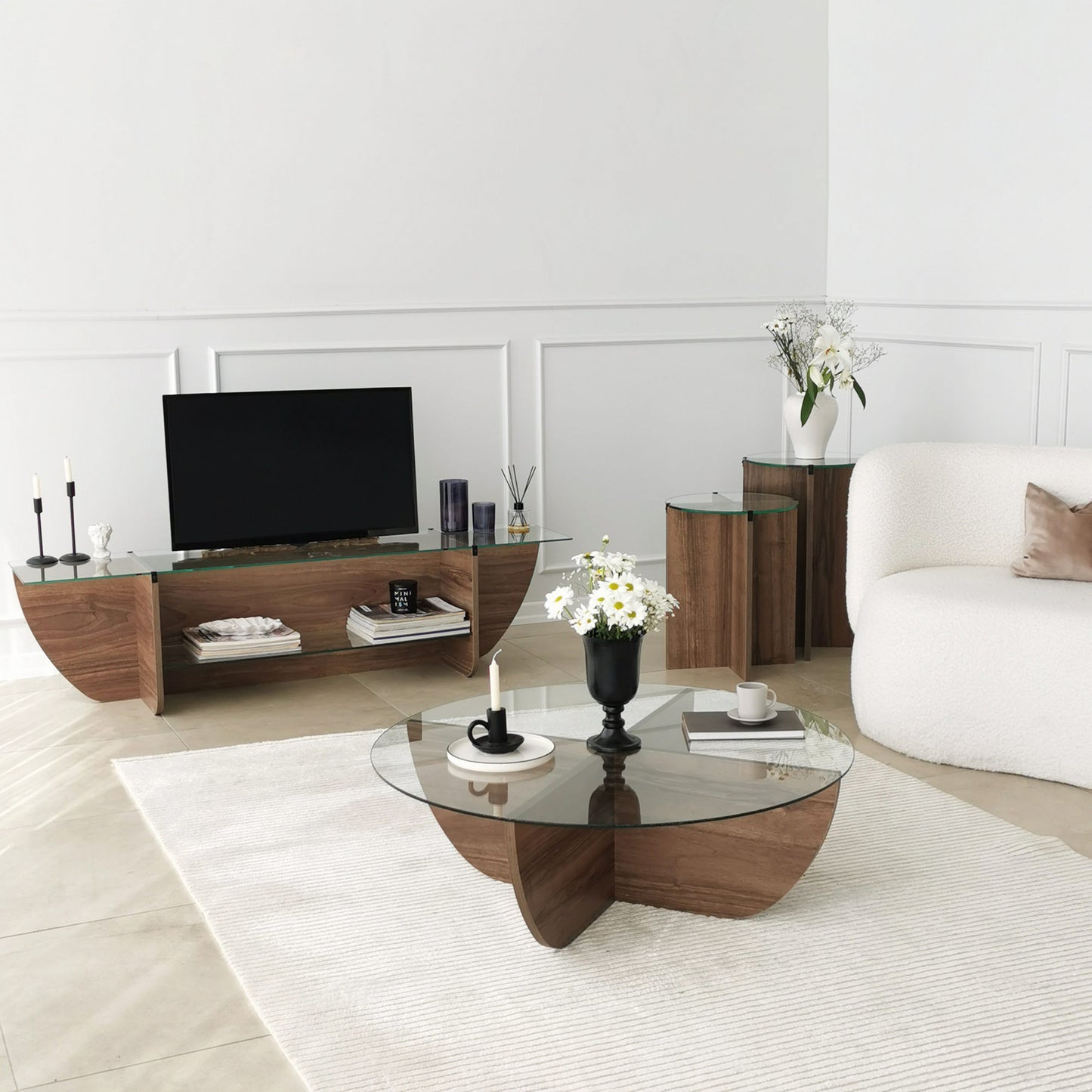 Stol (2 komada), Lily - Walnut