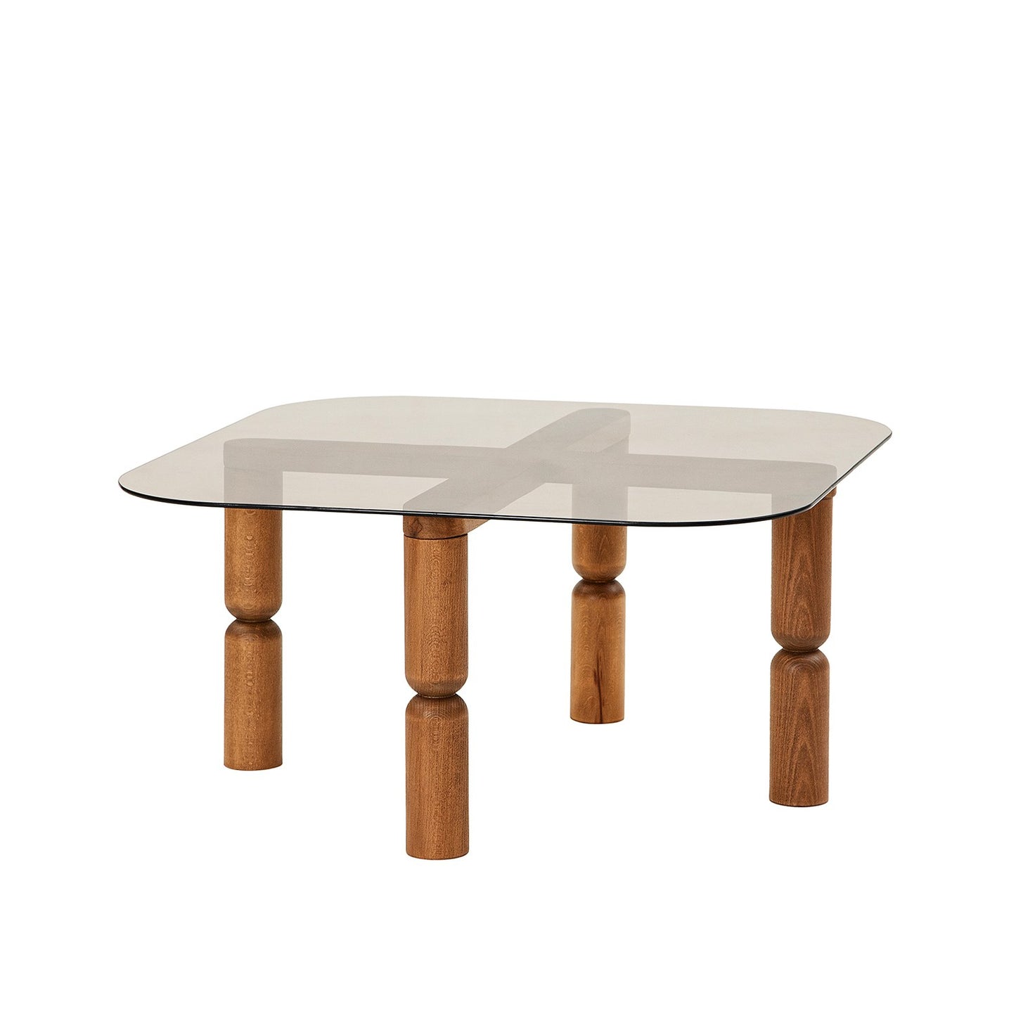 Stolić za kavu, Kei - Walnut, Bronze