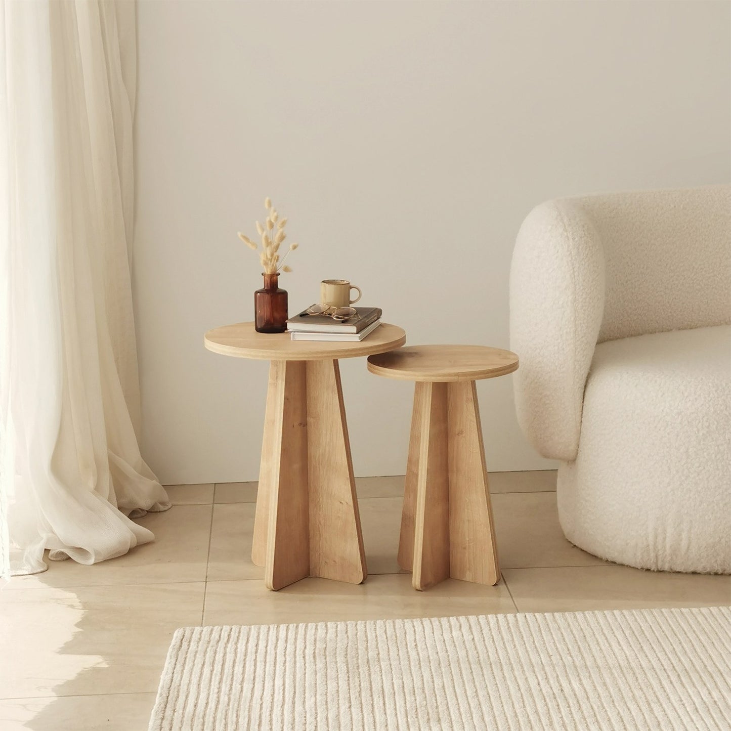 Stol (2 komada), Mushroom - Sapphire Oak