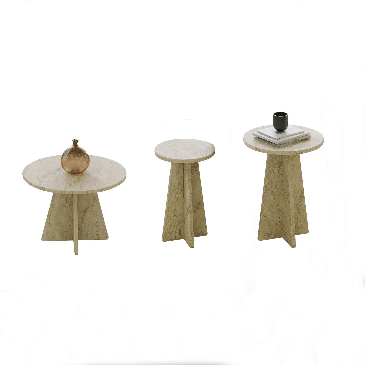 Set Stolića za Kavu 054, Travertin