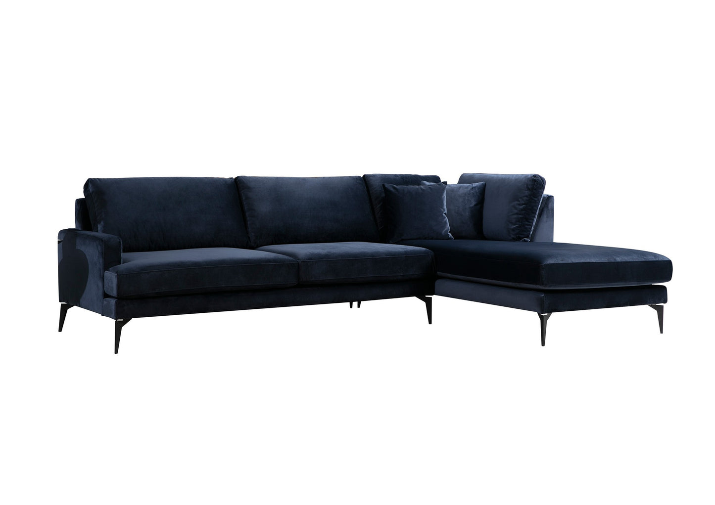 Kutna garnitura PAPIRA, mornarsko plava, desni kut, Papira Corner Right (L3+Chl) - Navy Blue