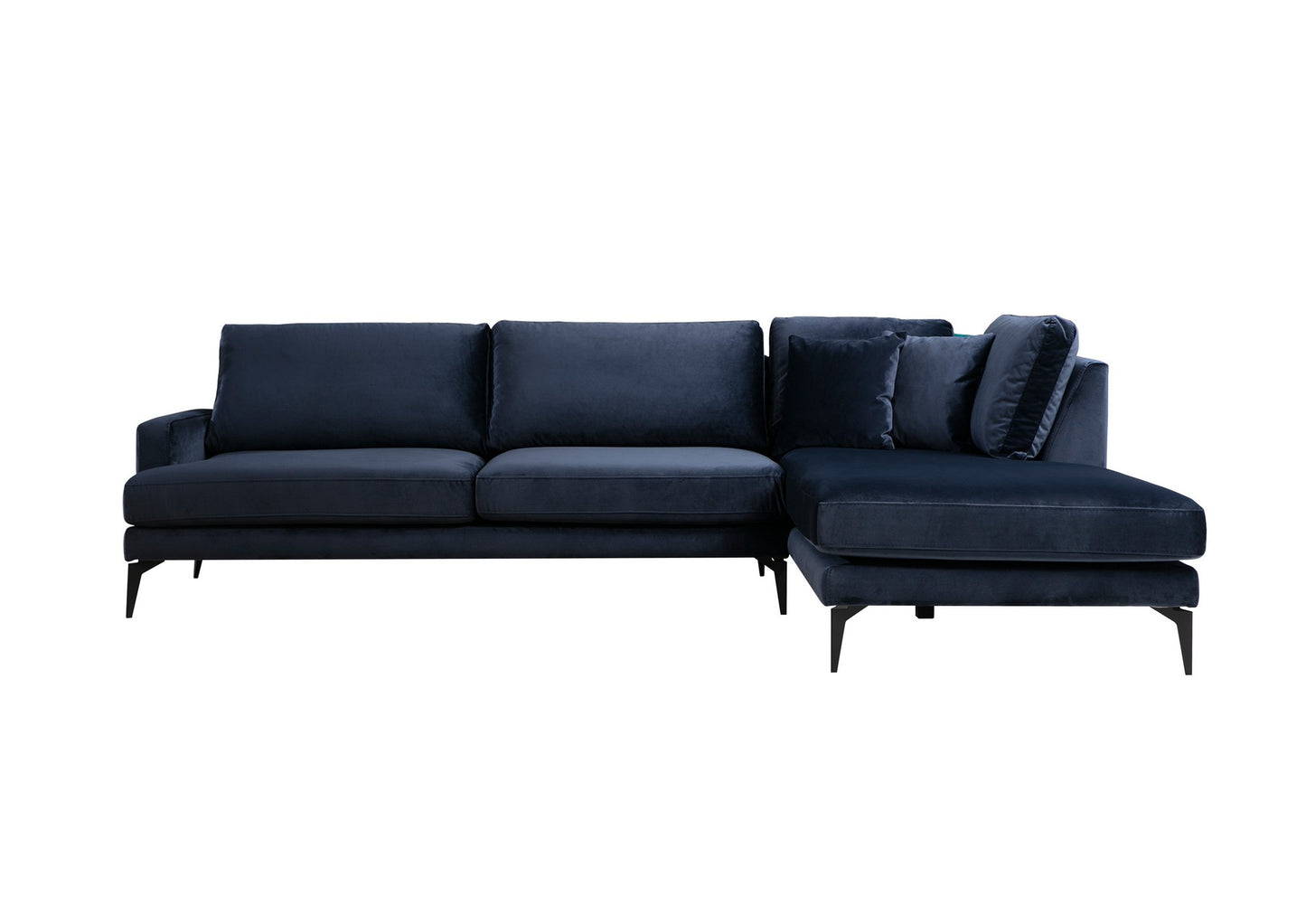 Kutna garnitura PAPIRA, mornarsko plava, desni kut, Papira Corner Right (L3+Chl) - Navy Blue