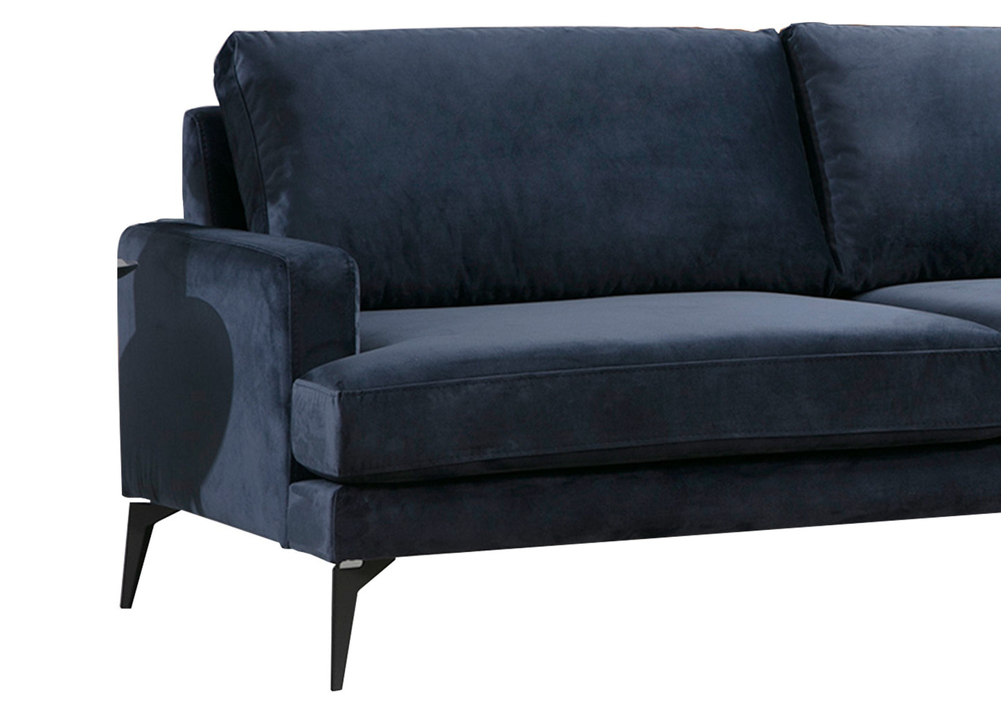 Kutna garnitura PAPIRA, mornarsko plava, desni kut, Papira Corner Right (L3+Chl) - Navy Blue
