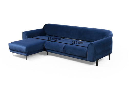 Kutna garnitura, IMAGE, lijeva, mornarsko plava, Image Corner Left ( Chl-3R ) - Navy Blue