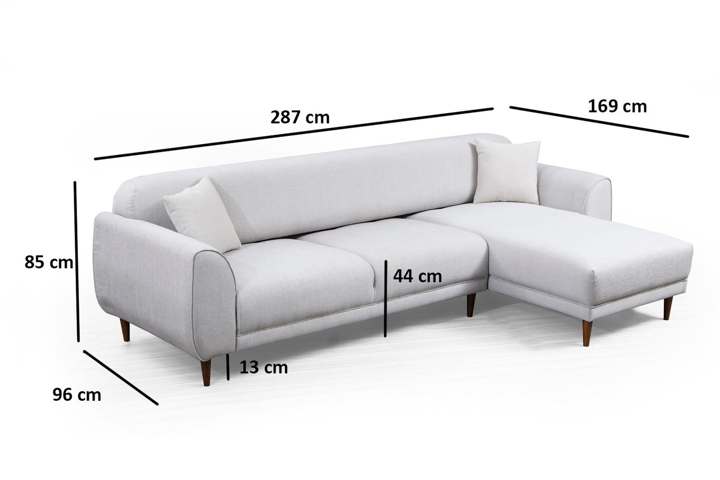 Kutna garnitura na razvlačenje, Bež, Image Corner Right ( L3-Chl ) - Beige