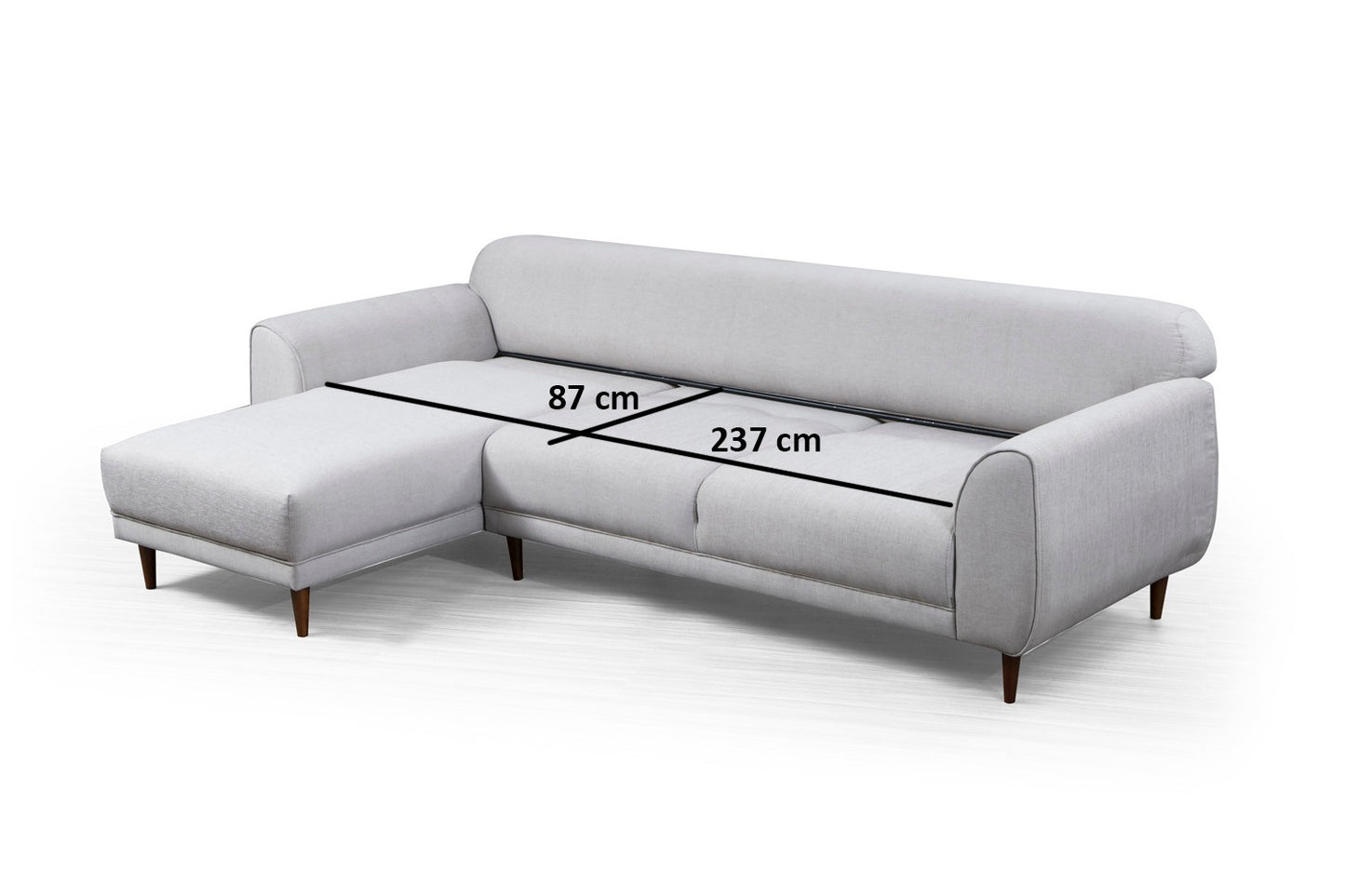 Kutna garnitura na razvlačenje, Bež, Image Corner Left ( Chl-3R ) - Beige