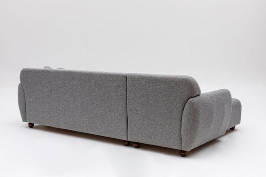 Kutna garnitura EDDY svijetlo siva desni kut, Eddy Corner (CHL-3R) - Light Grey