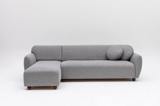 Kutna garnitura EDDY svijetlo siva desni kut, Eddy Corner (CHL-3R) - Light Grey