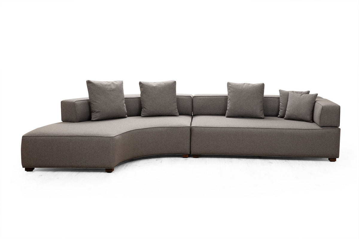 Kutna garnitura, LENA, desna, siva, Gondol-1 (CHL-3R) - Grey