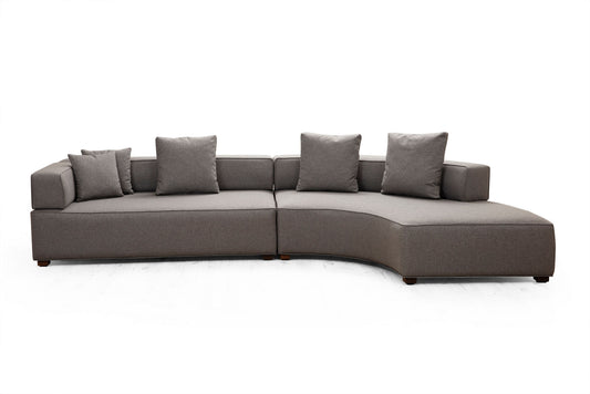 Kutna garnitura, GONDOL, siva, Gondol-1 (L3-CHL) - Grey