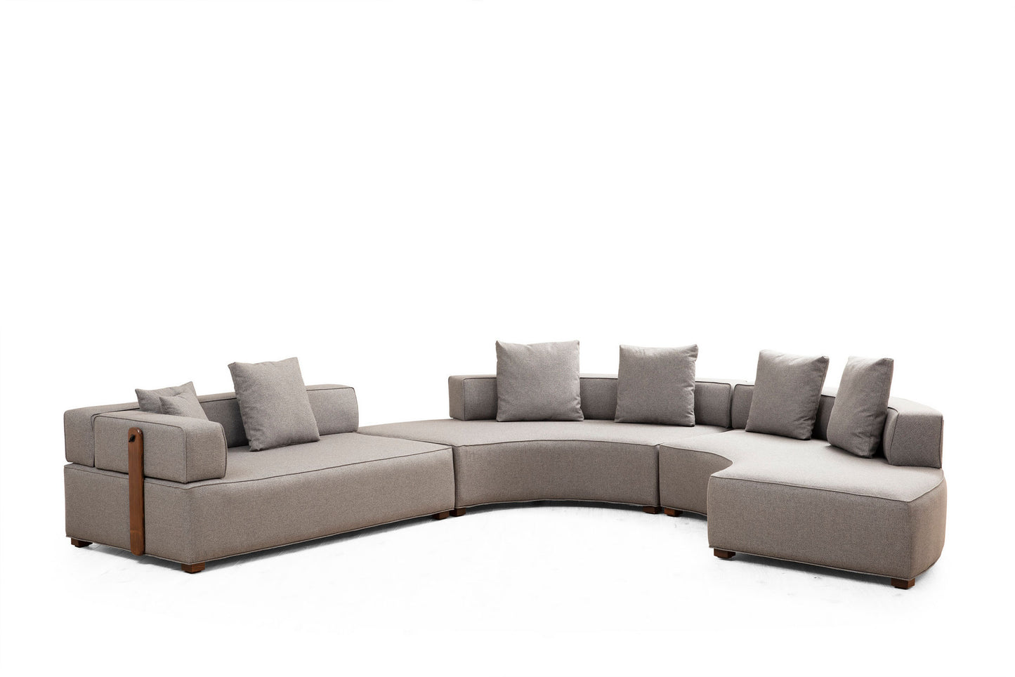 Kutna garnitura GONDOL-4, siva, Gondol-4 (CHL-SOL-CHL-SAĞ-3R) - Grey