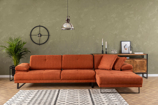 Kutna garnitura, naranča, Mustang Small Right - Orange