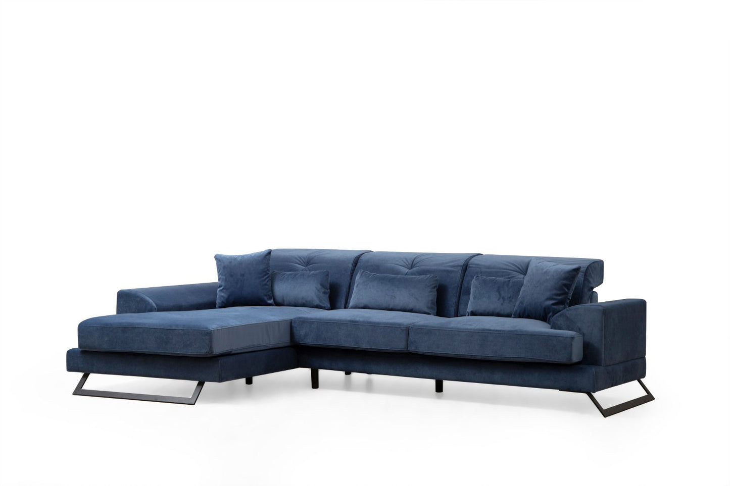 Kutna garnitura, Mornarsko plava, Frido Left (Chl+3R) - Navy Blue
