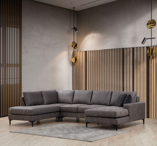 Kutna garnitura, Antracit, Porto Corner (EOT-C-02-CHL) - Anthracite