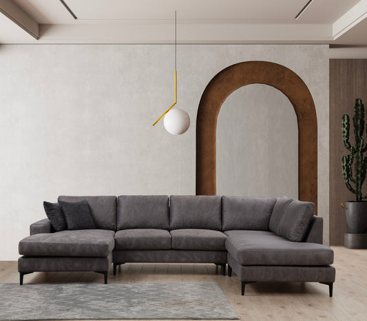 Kutna garnitura, Antracit, Porto Corner (CHL-02-C-EOT) - Anthracite