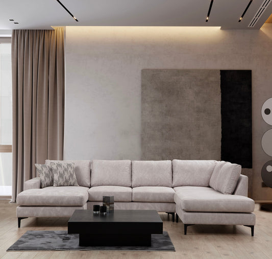 Kutna garnitura, Bež, Porto Corner (CHL-02-C-EOT) - Beige