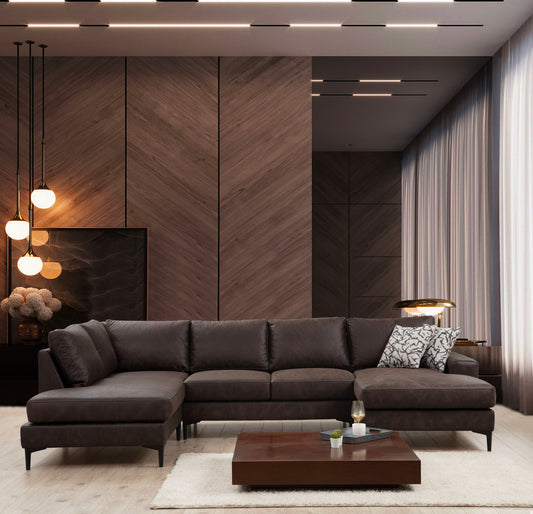 Kutna garnitura, Smeđa, Porto Corner (EOT-C-02-CHL) - Brown