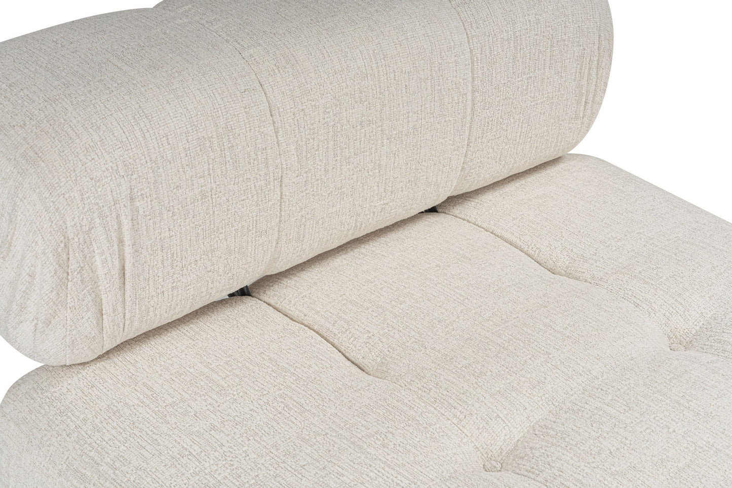 Kutna garnitura Doblo 3 Seater with Pouffe ( L1-O1-1R-Pouffe) - Cream