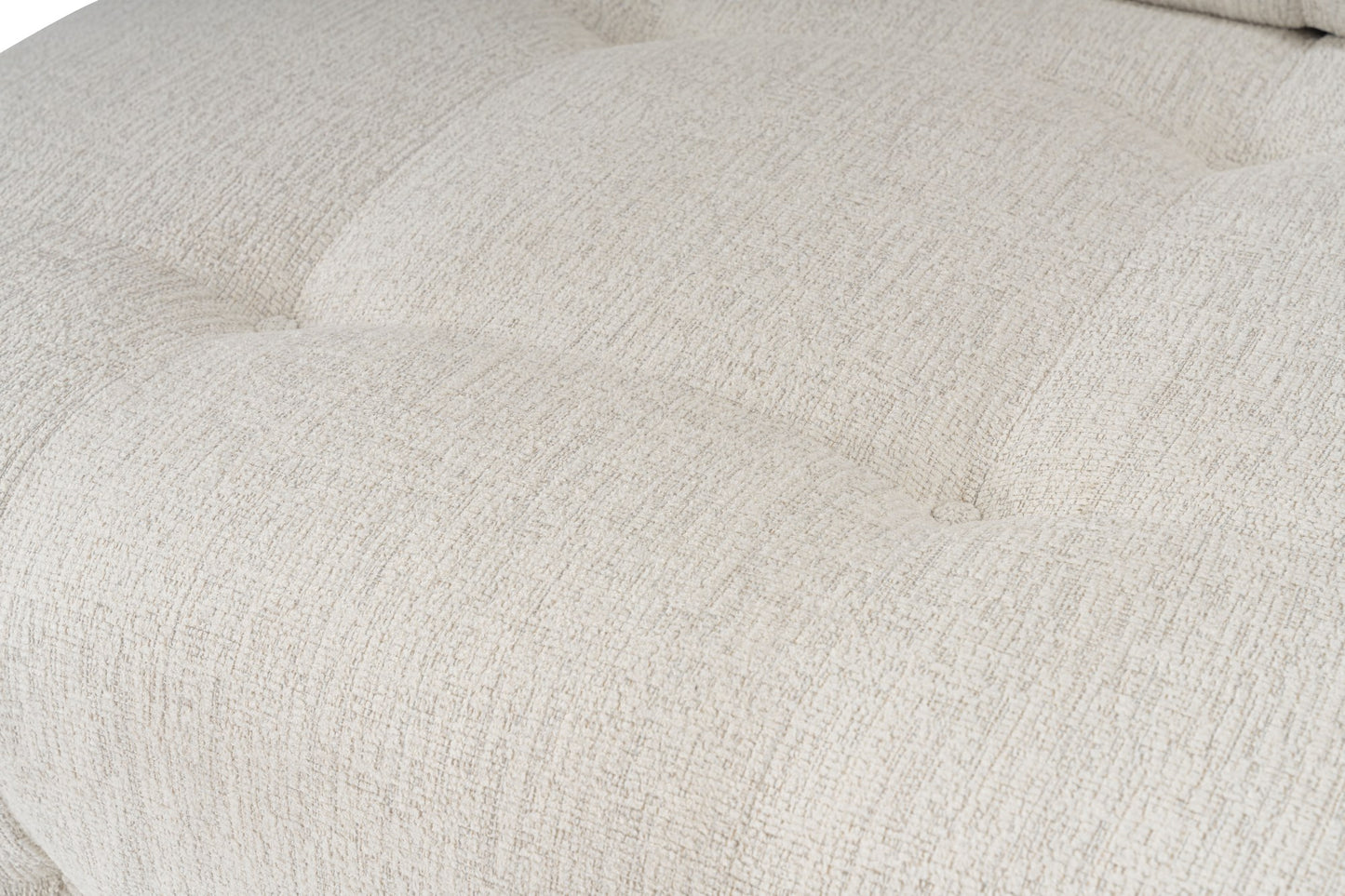 Kutna garnitura Doblo 3 Seater with Pouffe ( L1-O1-1R-Pouffe) - Cream