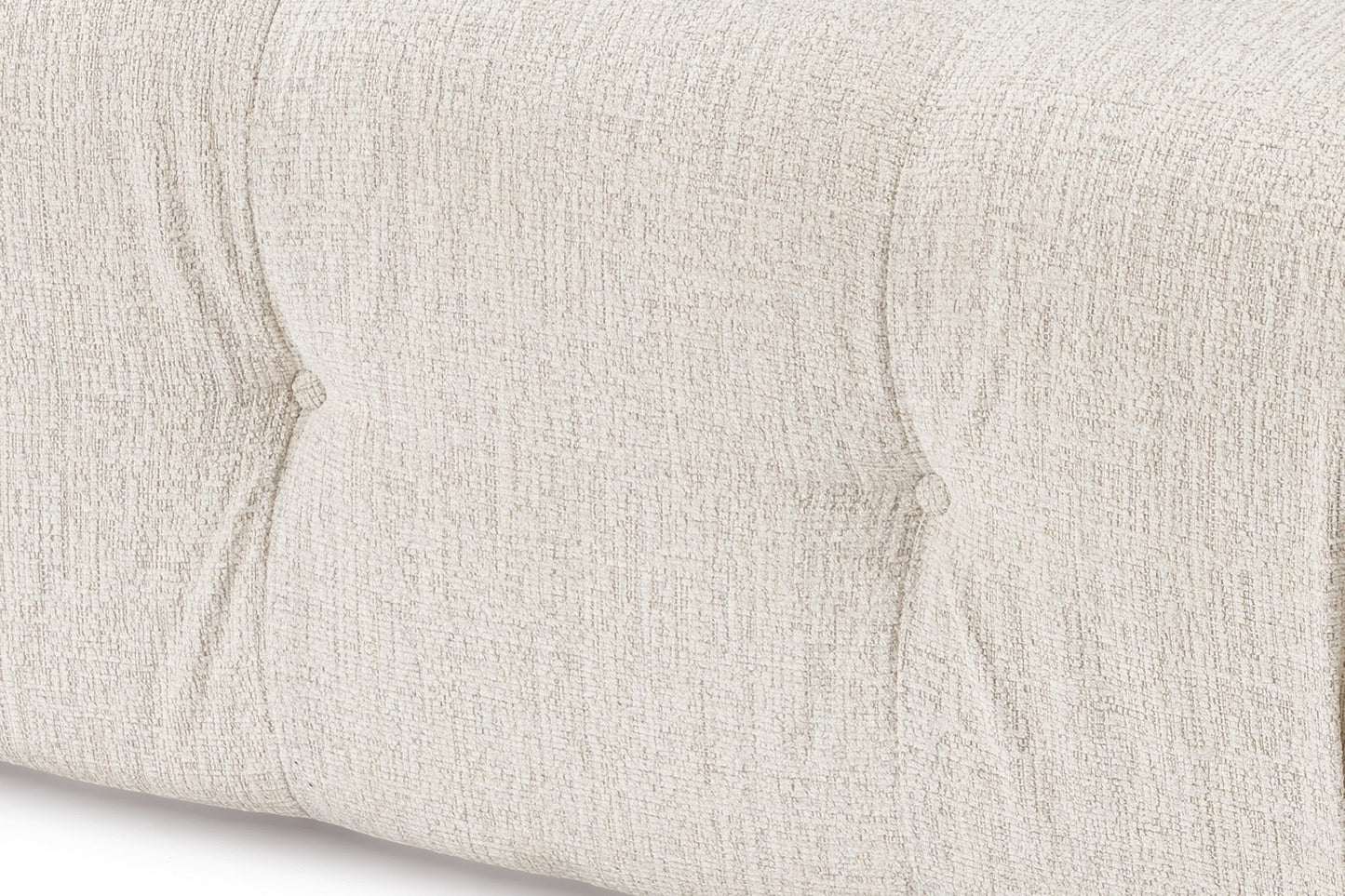 Kutna garnitura Doblo 3 Seater with Pouffe ( L1-O1-1R-Pouffe) - Cream