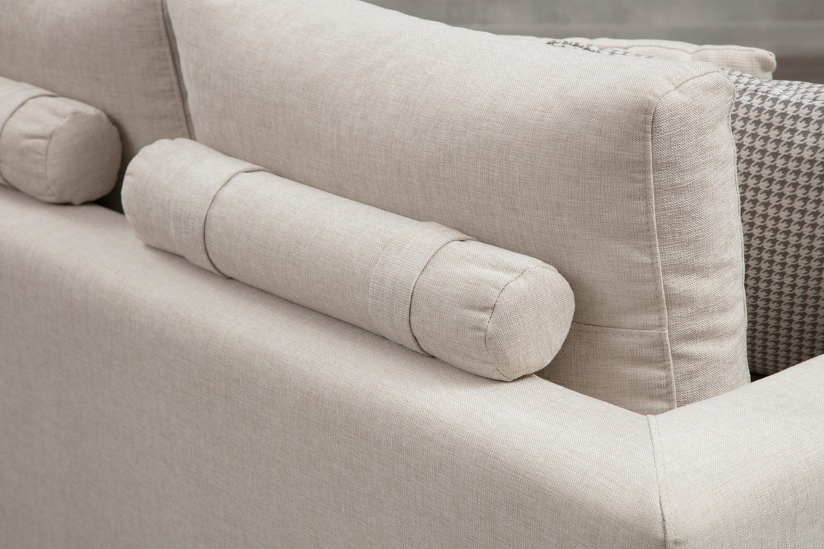 Četverosjed, LINE s integriranim stolićem, bež, Line With Side Table - Beige