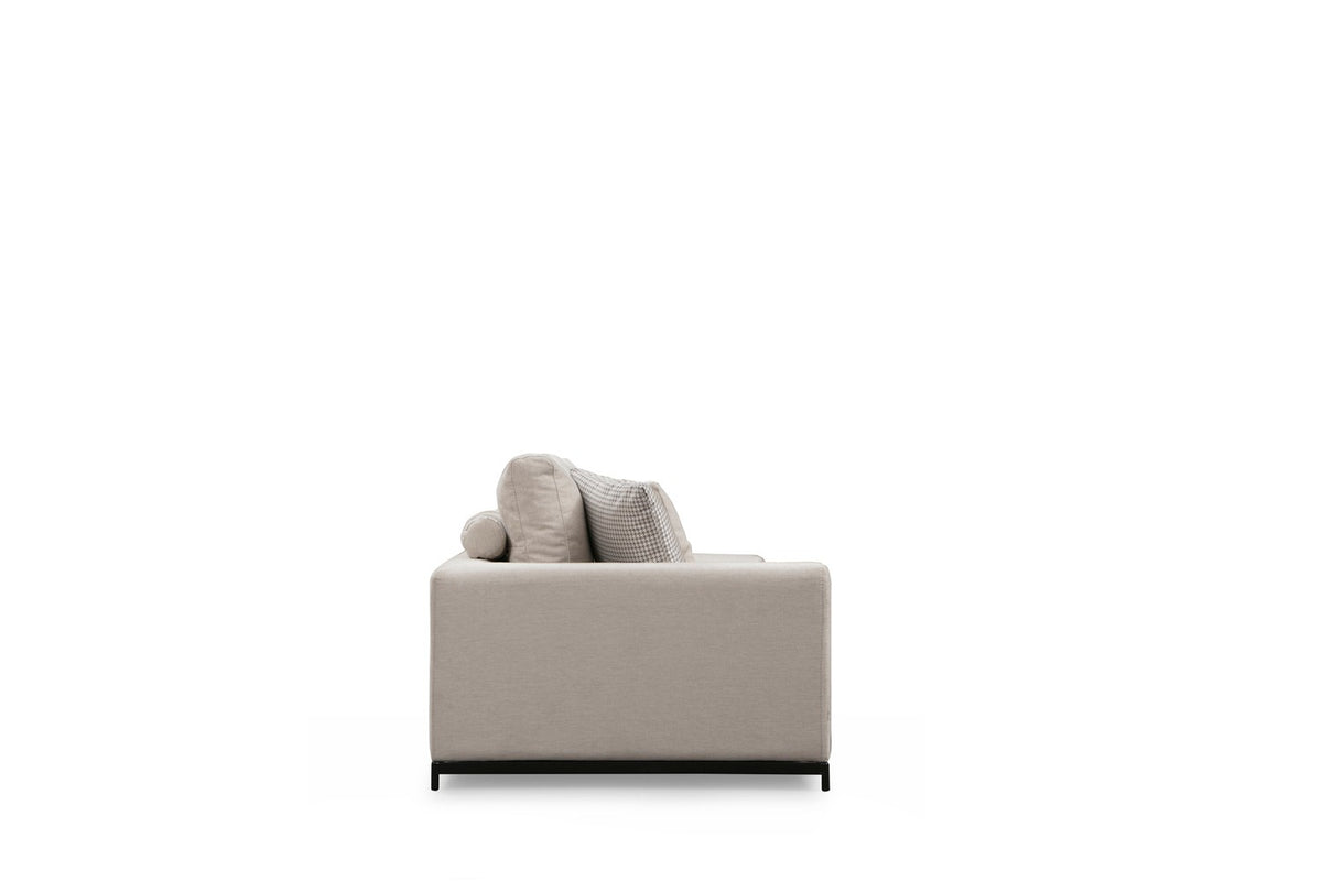 Četverosjed, LINE s integriranim stolićem, bež, Line With Side Table - Beige