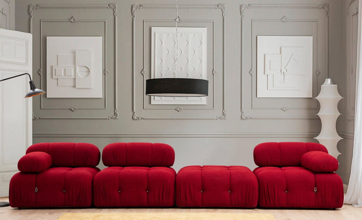 Sofa, Crvena, Bubble L1 - Red