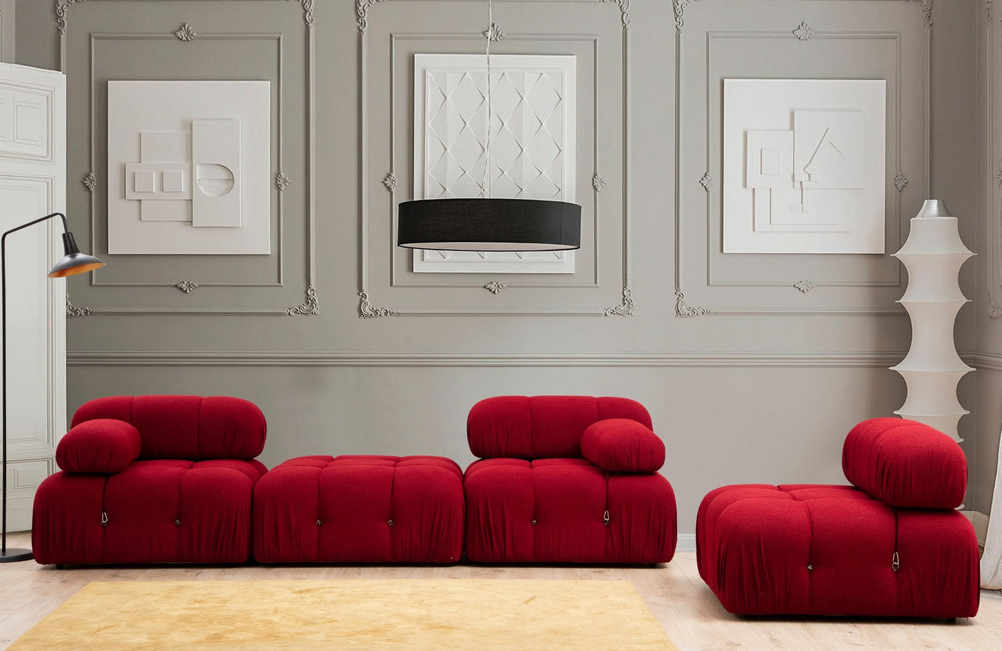 Sofa, Crvena, Bubble L1 - Red