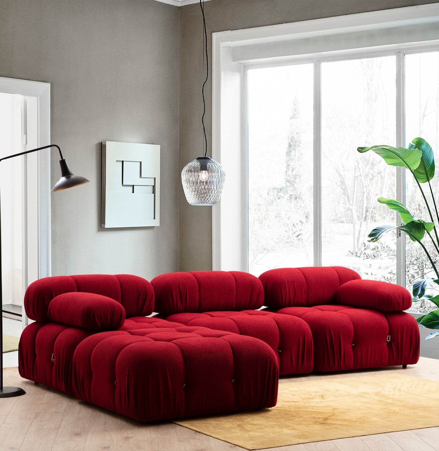Sofa, Crvena, Bubble L1 - Red