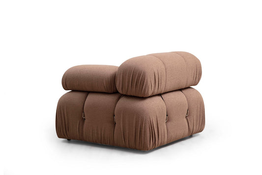 Sofa, Smeđa, Bubble 1R - Brown Bouclette