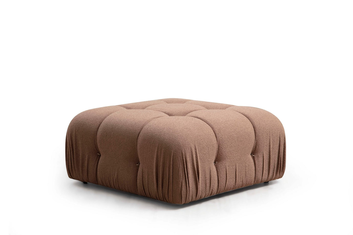 Tabure, Smeđa, Bubble Pouffe - Brown Bouclette