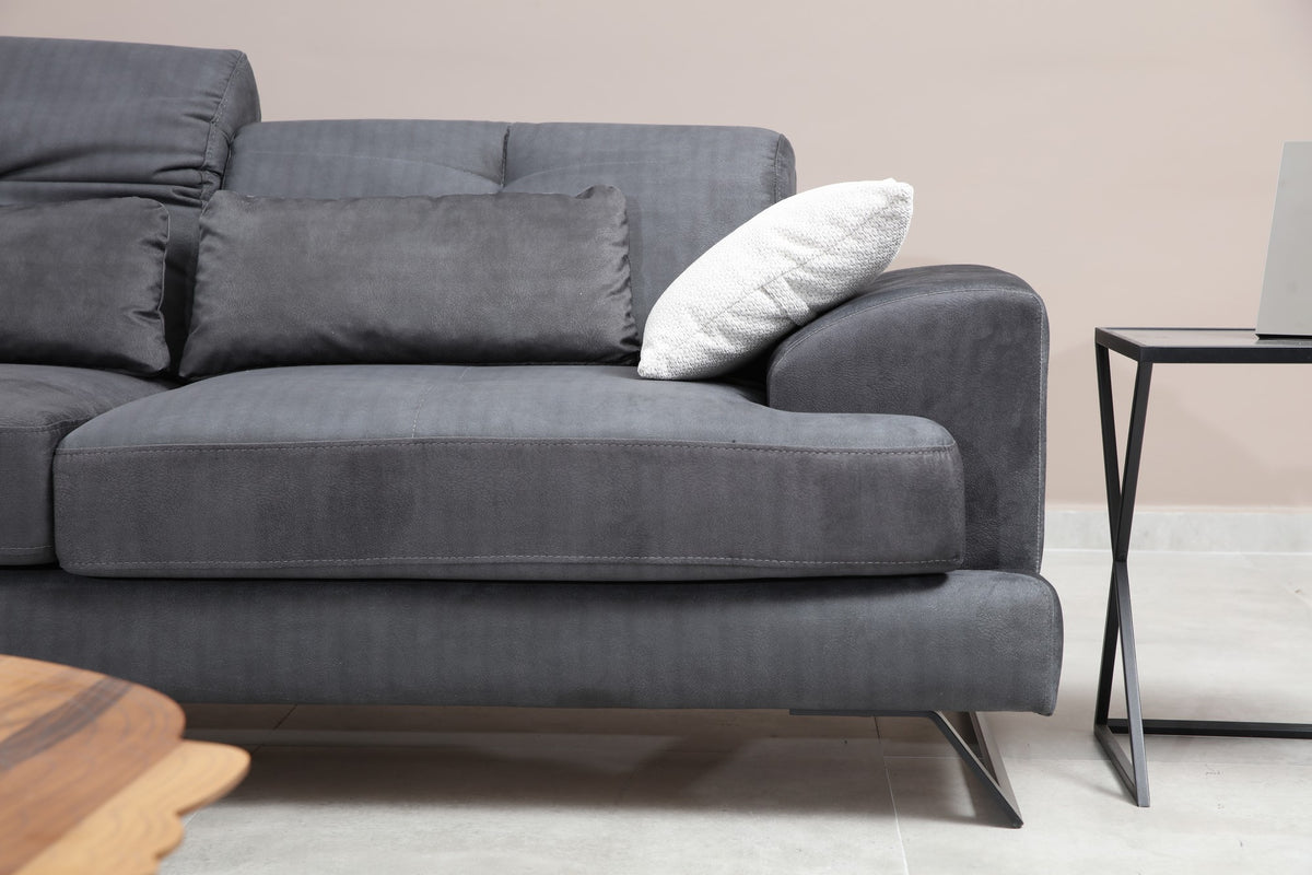 Dvosjed FRIDO antracit, Frido 2 Seater
