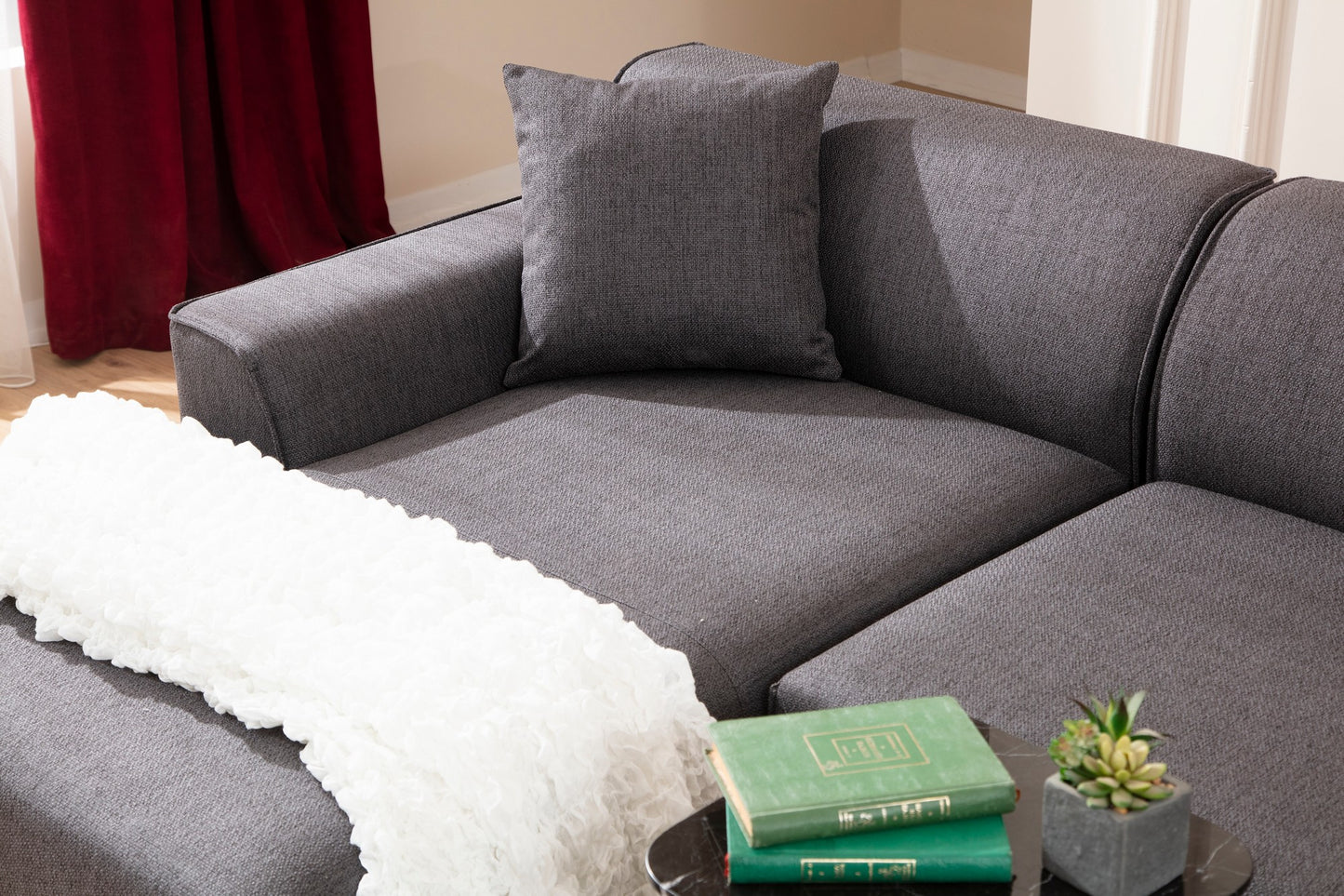 Kutna garnitura, Antracit, Petra L Corner - Anthracite