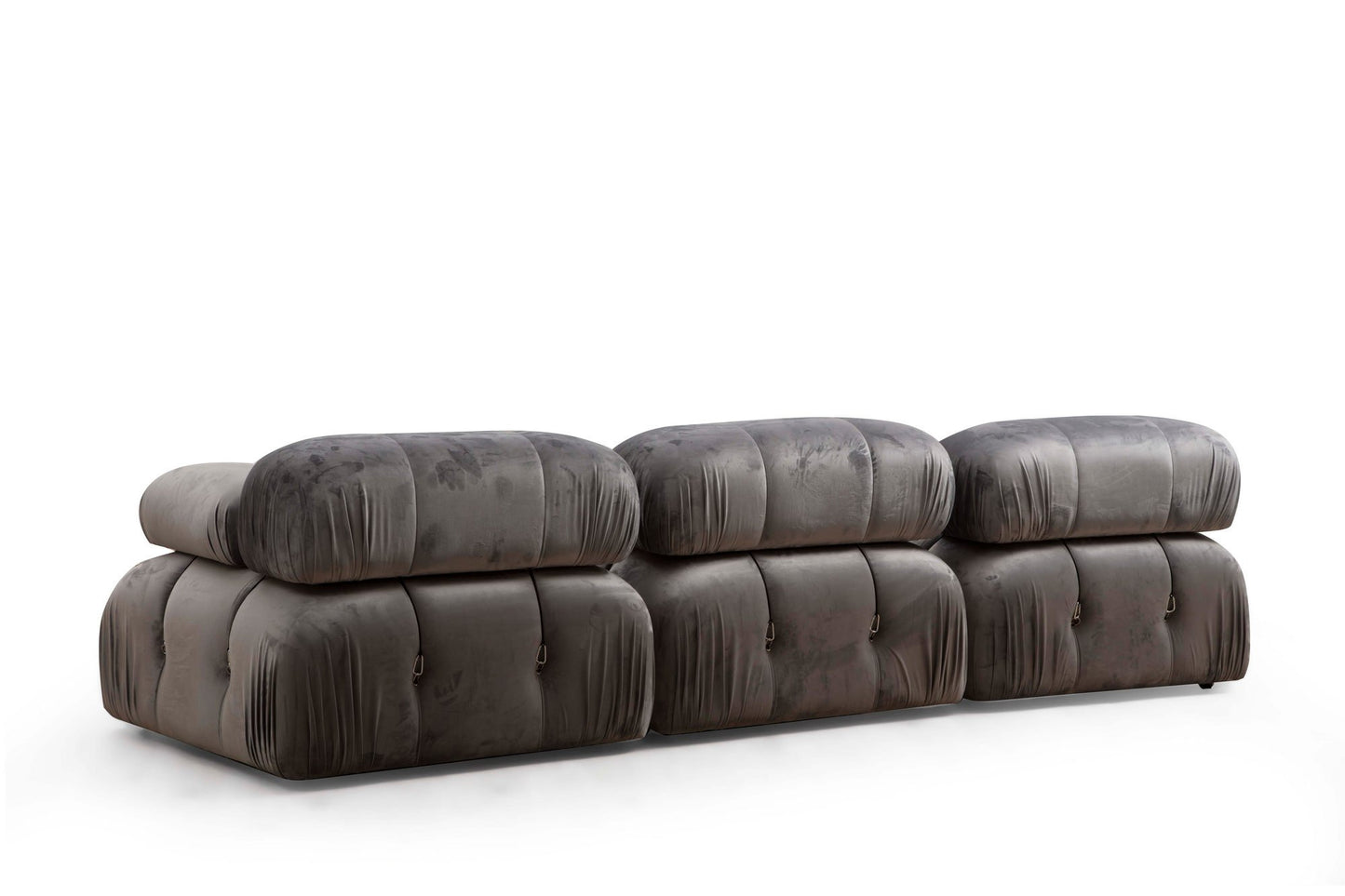 Kutna garnitura, Sivo, Bubble Corner ( L1-O1-1R -Puf) - Grey