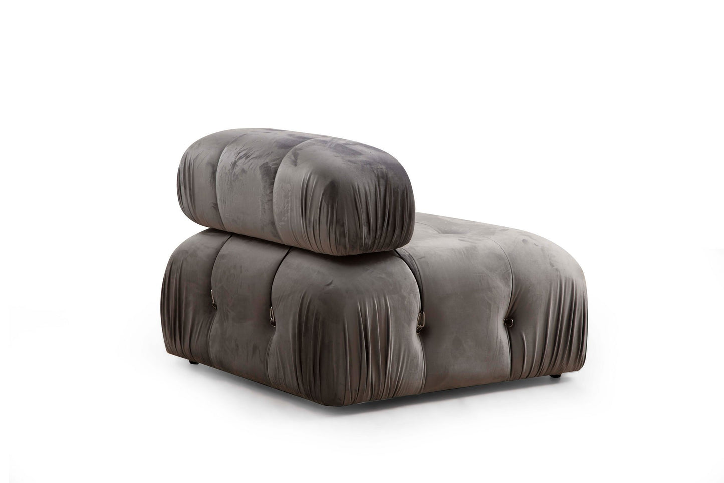 Kutna garnitura, Sivo, Bubble Corner ( L1-O1-1R -Puf) - Grey