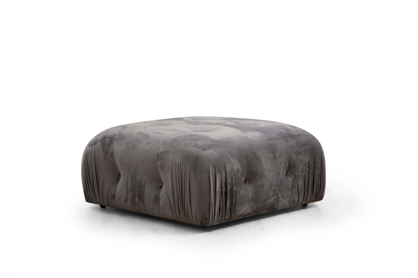 Kutna garnitura, Sivo, Bubble Corner ( L1-O1-1R -Puf) - Grey