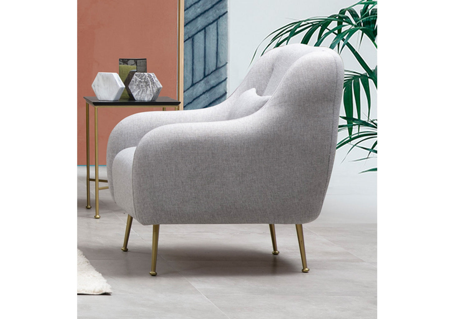 Fotelja wing SEVILLA siva, Sevilla Armchair - Grey