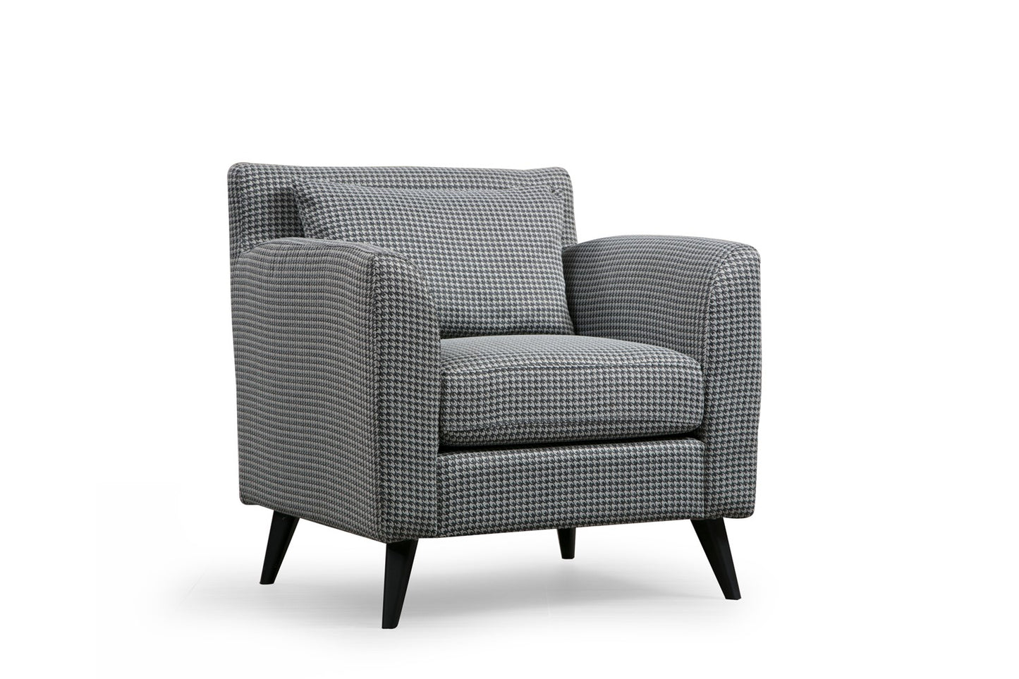 Fotelja, Crno Bijela, Nordic Armchair - Patterned