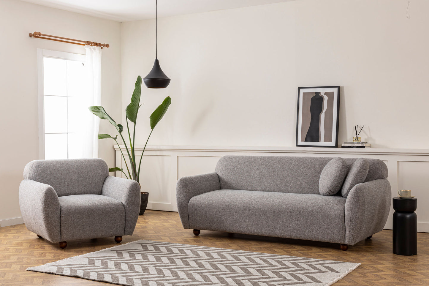 Fotelja EDDY siva, Eddy - Light Grey