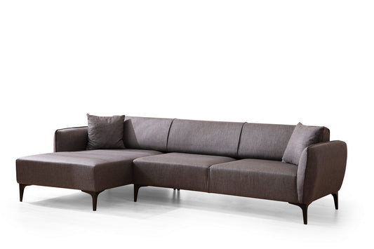 Kutna garnitura, Tamno siva, Belissimo Left - Dark Grey