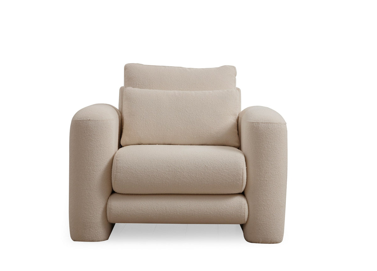 Fotelja Lily Cream – s krilnim naslonima