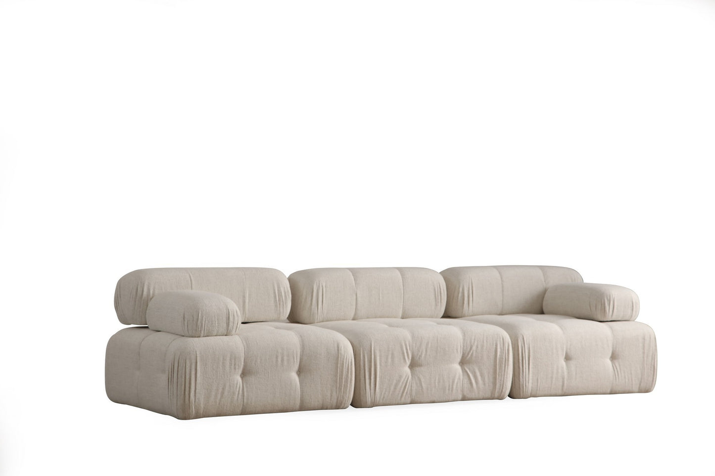 Trosjed Doblo 3 Seater ( L1-O1-1R) - Cream Bouclette