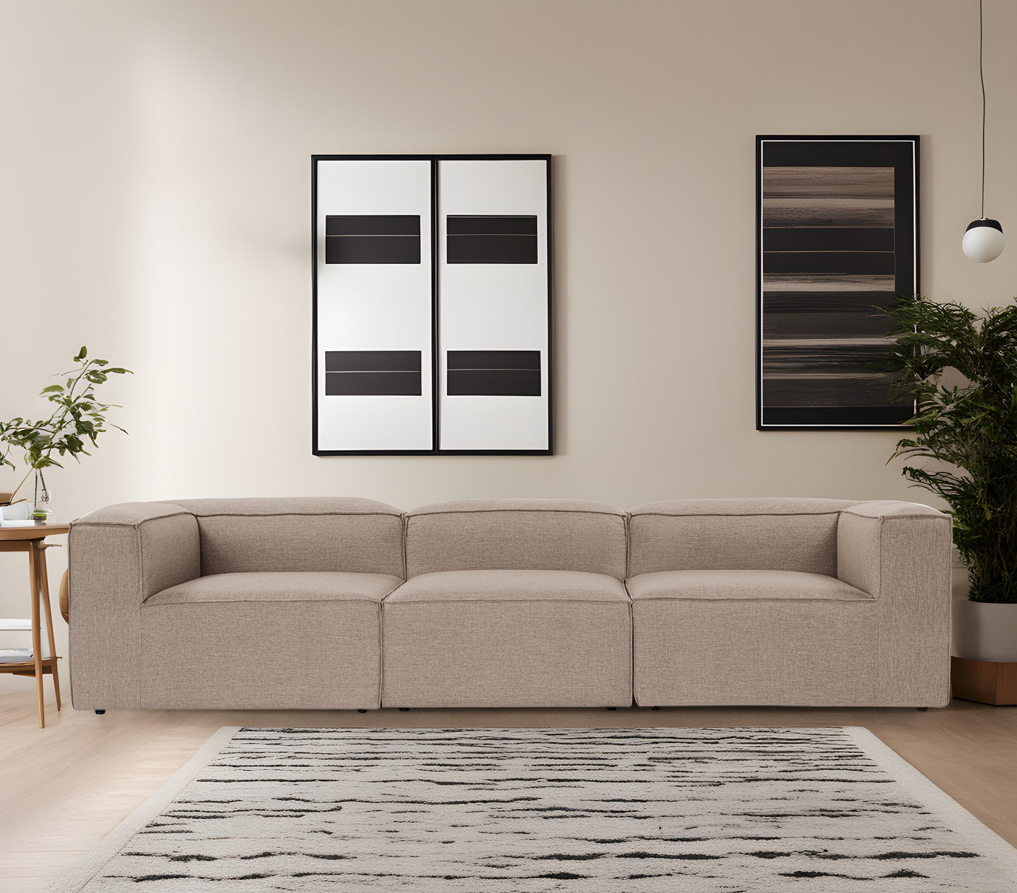 Trosjed Fora 3 Seater - smeđa