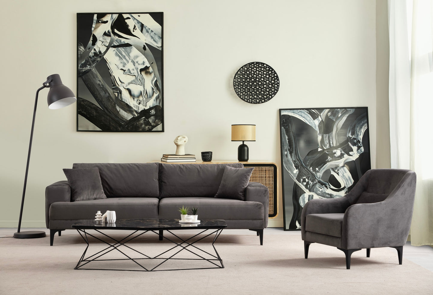 Trosjed Astana 3 Seater - Anthracite