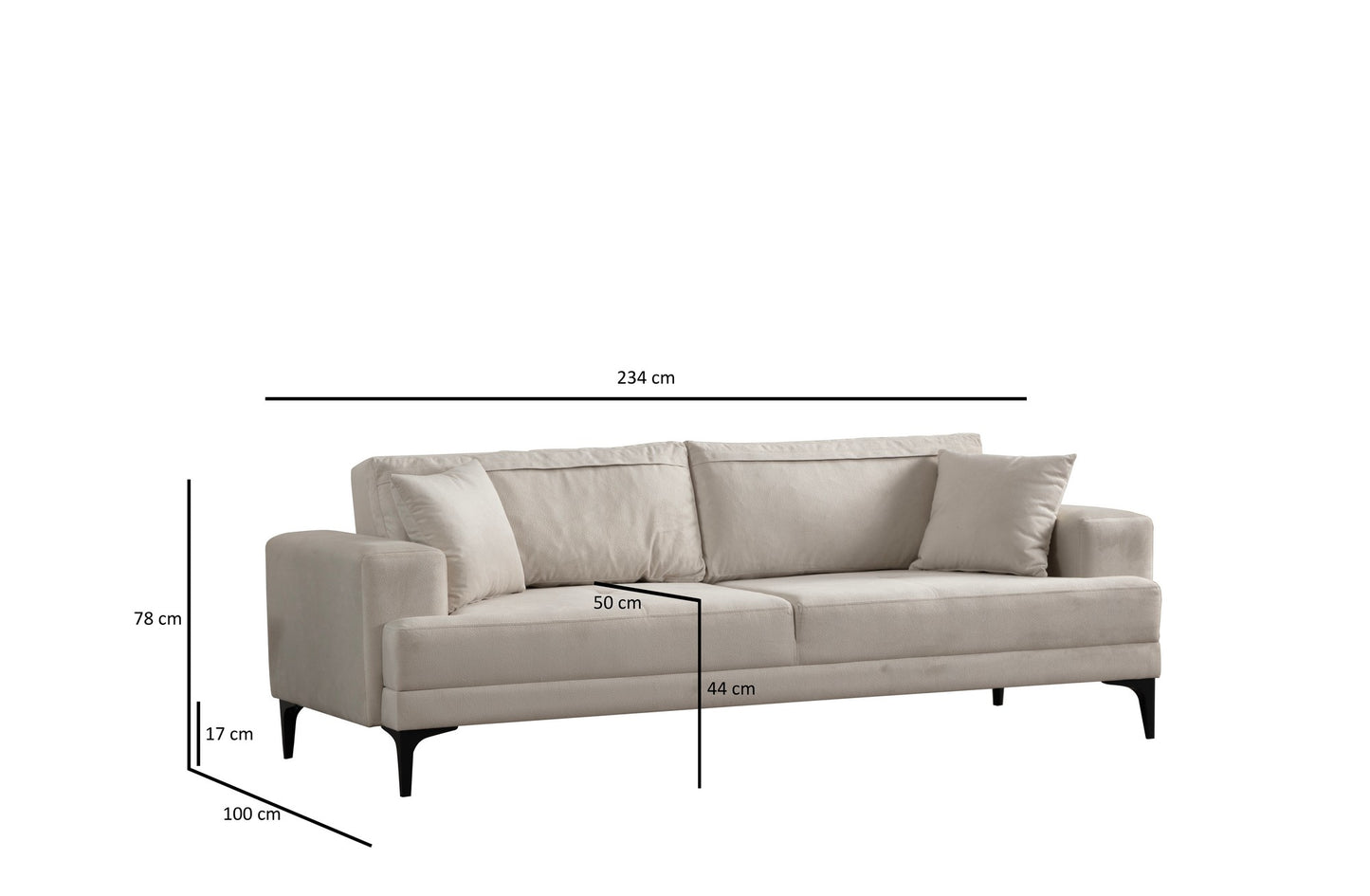 Trosjed Astana 3 Seater - Ecru